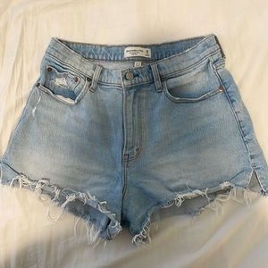 Abercrombie Curve Love High Rise Jean Shorts